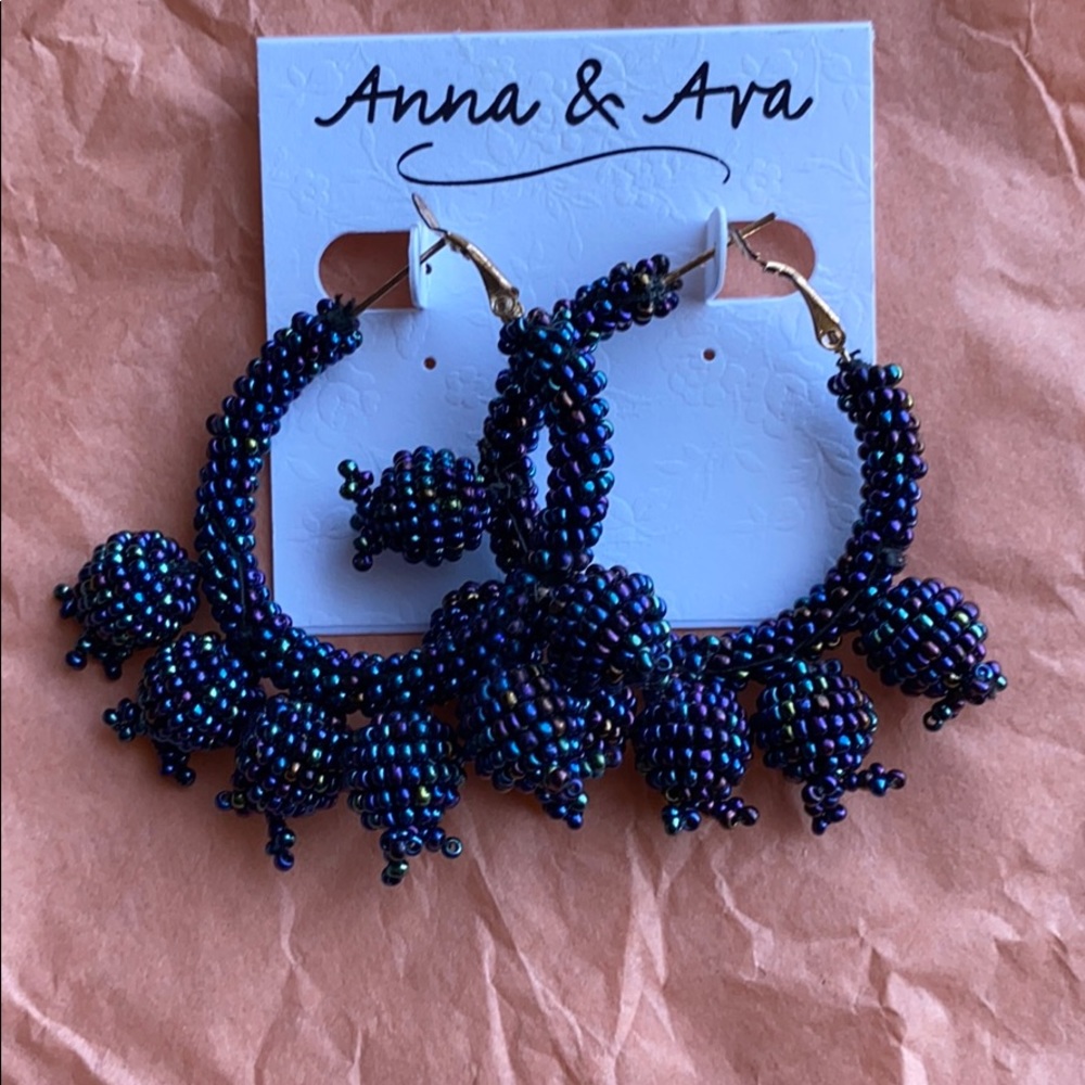 Anna & Ava Beaded Hoop Earrings!